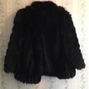 Black Fox Fur Coat